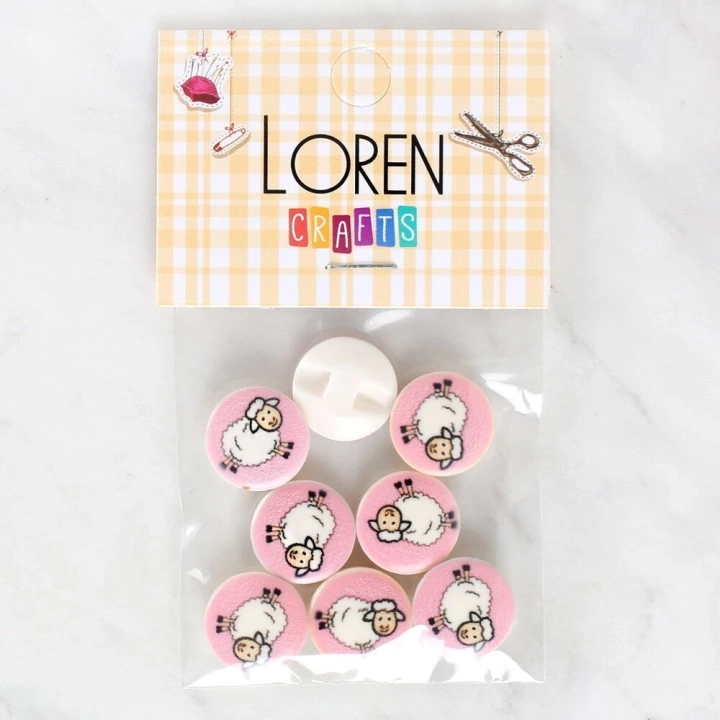 BFS  Crafts 8li Koyun Düğme - 1033