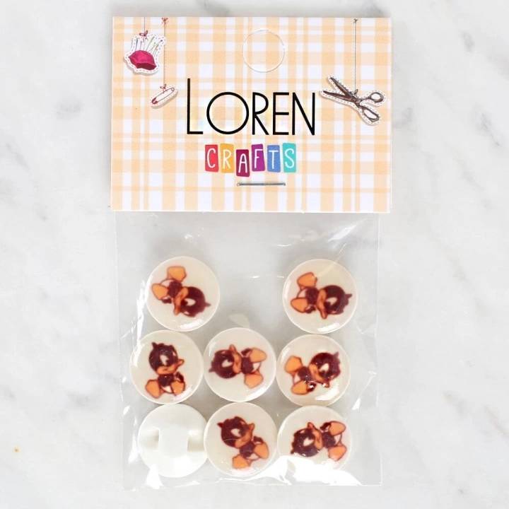 BFS  Crafts 8li Ördek Düğme - 1201