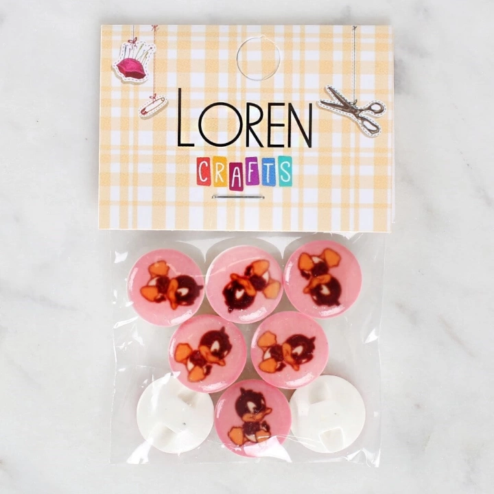 BFS  Crafts 8li Ördek Düğme - 1208