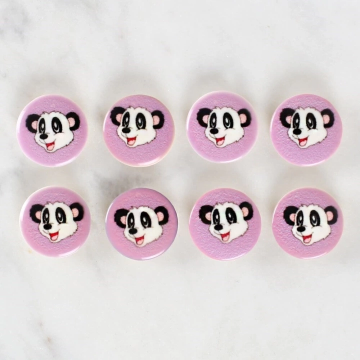 BFS  Crafts 8li Panda Düğme - 1055