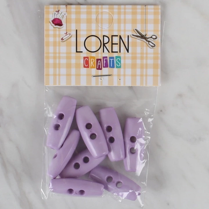 BFS  Crafts lila 8 li çoban düğmesi - 60