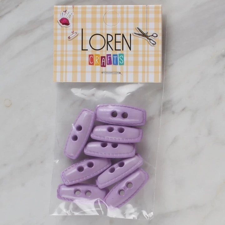 BFS  Crafts lila 8 li çoban düğmesi - 89