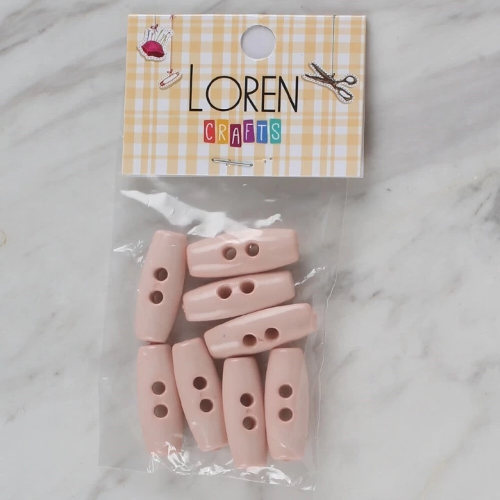 BFS  Crafts pudra pembe 8 li çoban düğmesi - 70