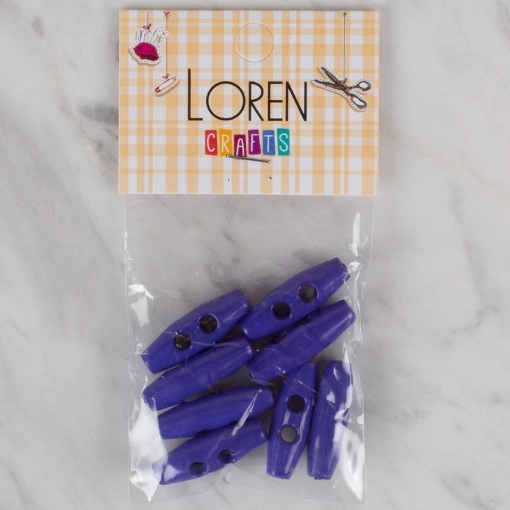 BFS  Crafts saks mavi 8 li çoban düğme - 105