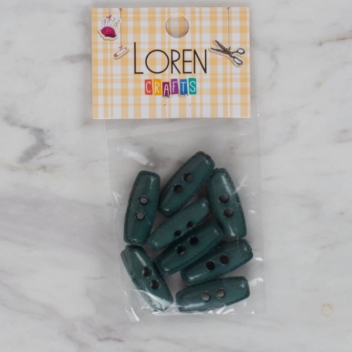 BFS  Crafts yeşil 8 li çoban düğmesi - 91