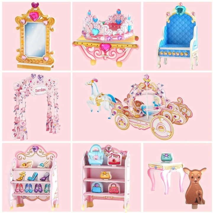 BFS   CubicFun Prenses Gizli Bahçe Şatosu 3D Puzzle