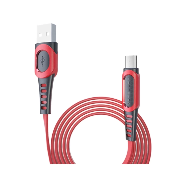 BFS DC01 Süper Hızlı Micro USB Kablo 1M 2.4A - Kırmızı