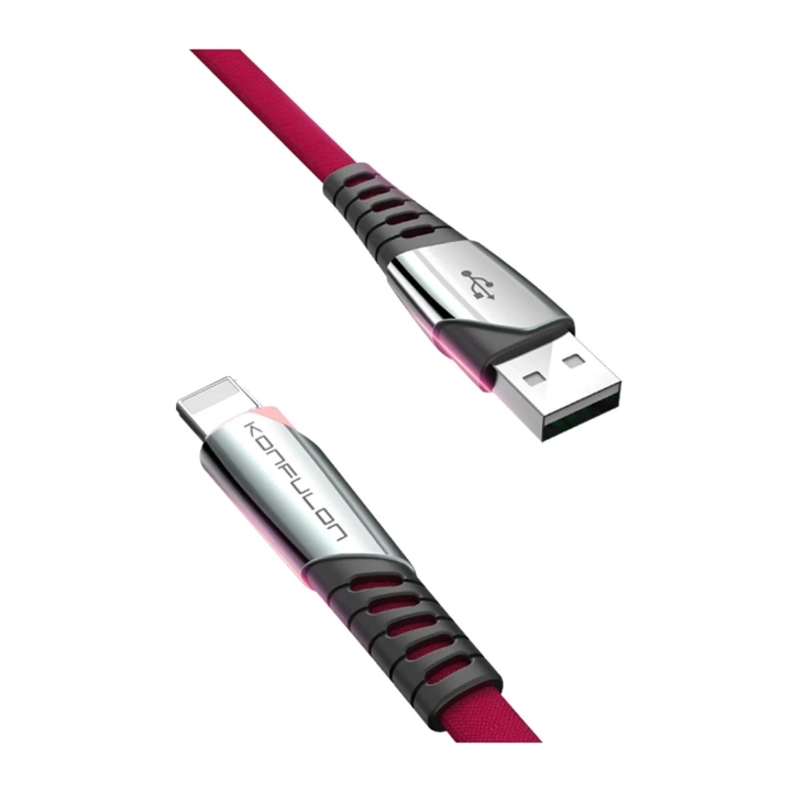 BFS DC17 Lightning Kablo iphone Uyumlu 1M 2.4A - Kırmızı