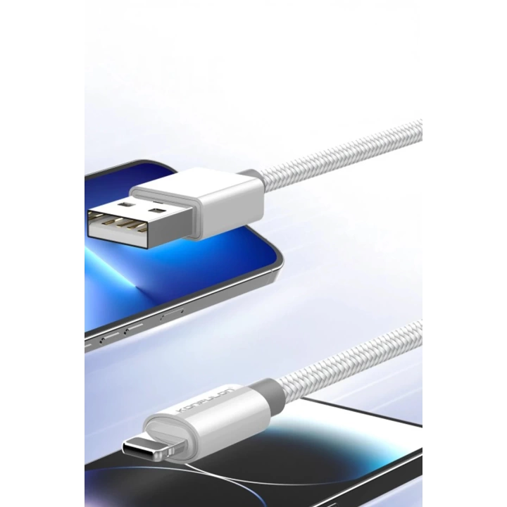 BFS DC79 1M 3A USB to Lightning Hızlı Şarj Kablo - Beyaz