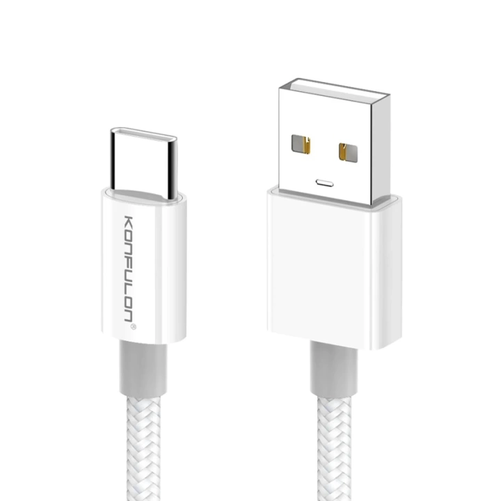 BFS DC80 1M 3A USB to Type-C Hızlı Şarj Kablo - Beyaz
