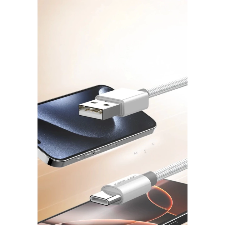 BFS DC80 1M 3A USB to Type-C Hızlı Şarj Kablo - Beyaz