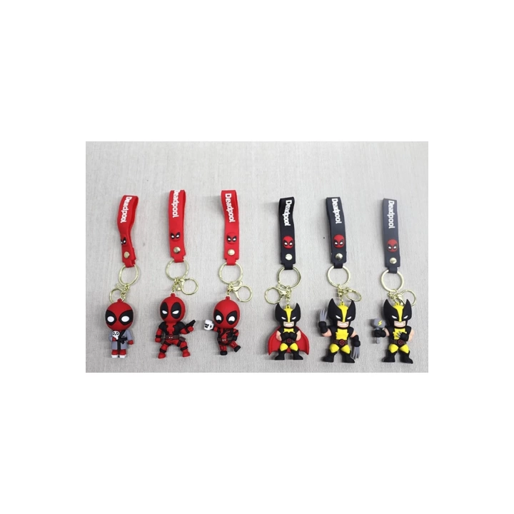 BFS Deadpool Volverine Silikon Anahtarlık | Karakter Figürü Alk4270 | Lisinya