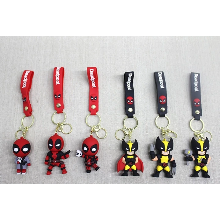 BFS Deadpool Wolverine Silikon Anahtarlık