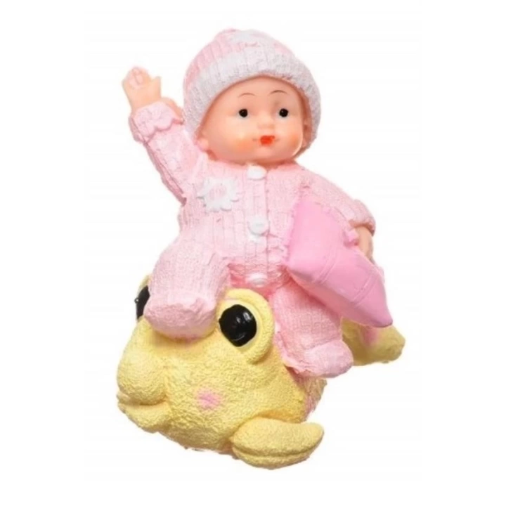 BFS  Decotown Hediyelik Sevimli Pembe Bebek Biblo Polyester Süs Eşyası