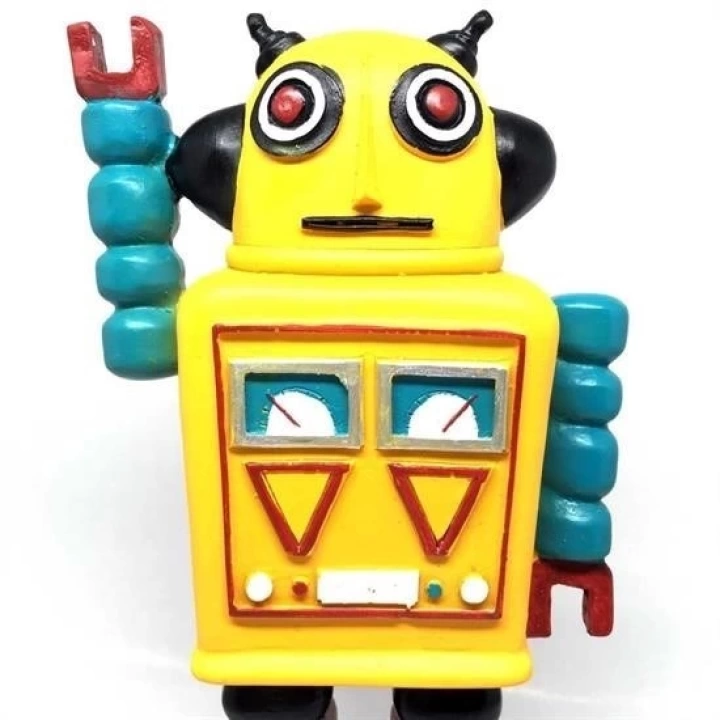 BFS  Decotown Nostaljik Sevimli Uzaylı Robot Şeklinde Figür Biblo