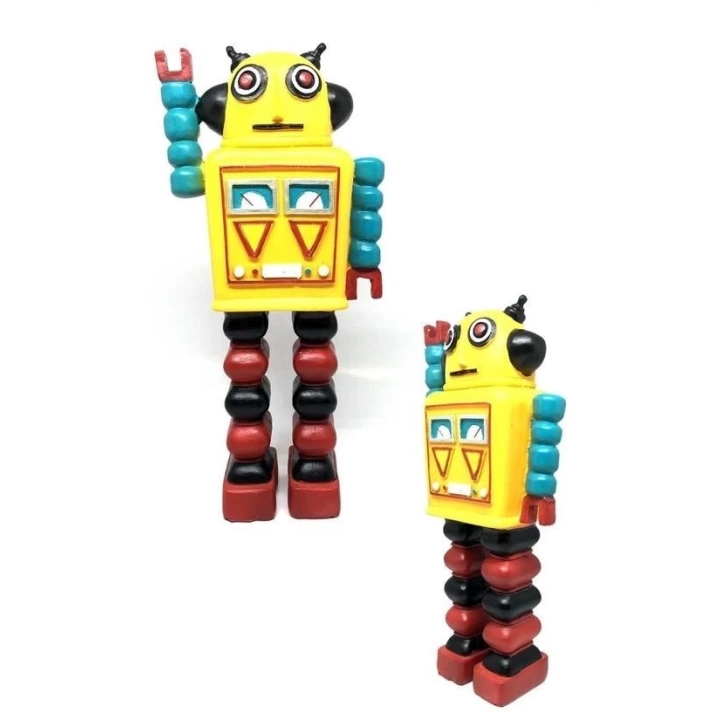 BFS  Decotown Nostaljik Sevimli Uzaylı Robot Şeklinde Figür Biblo