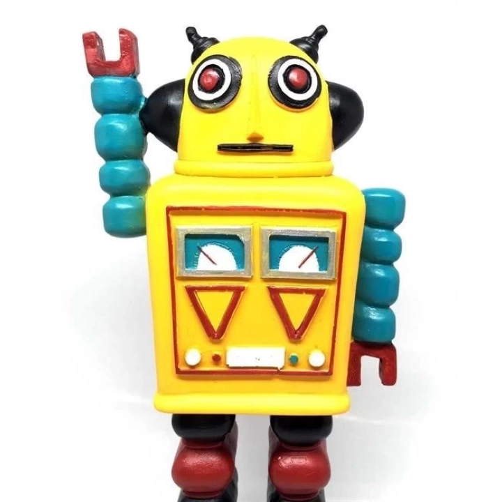 BFS  Decotown Nostaljik Sevimli Uzaylı Robot Şeklinde Figür Biblo