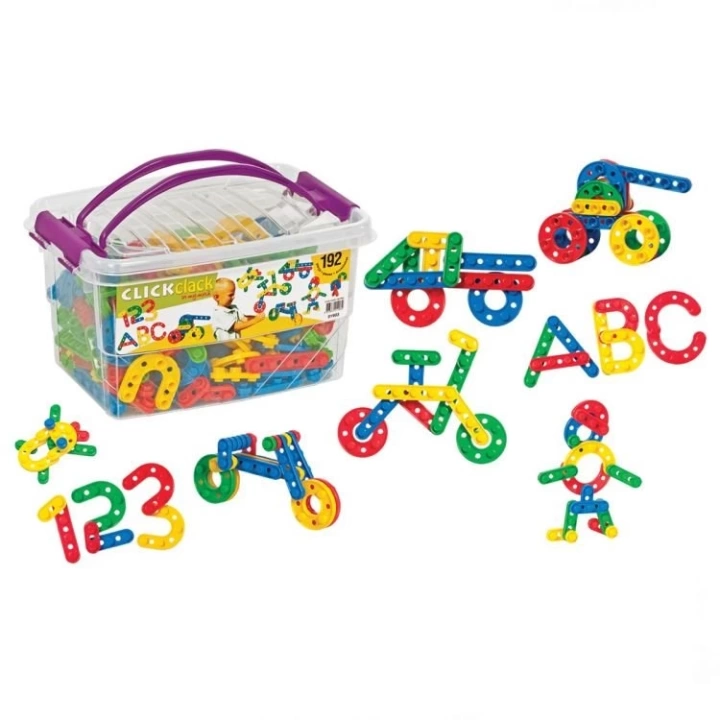 BFS   Dede Click Clack Box Eğitici Şekiller 192 Parça