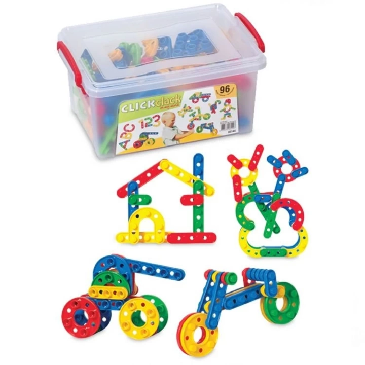 BFS   Dede Click Clack Puzzle Küçük Boy 96 Parça