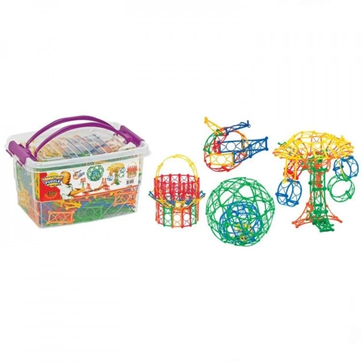 BFS   Dede Minyatür Puzzle Box Eğitici Şekiller 480 Parça