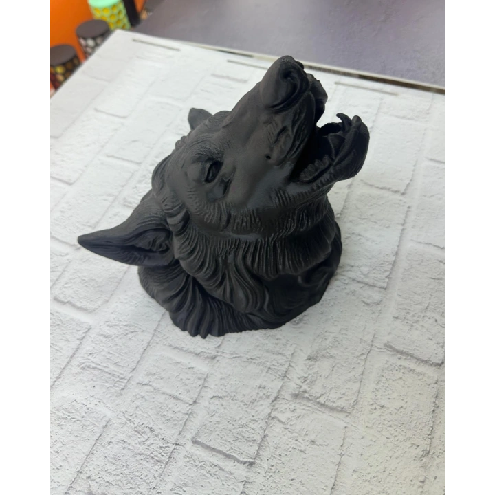 BFS Dekoratif Asılabilir Siyah Ayı Başı 3D Duvar Heykeli 25x19 cm