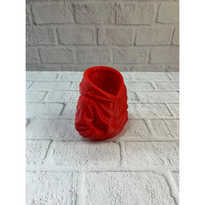 BFS Dekoratif Kırmızı Hoodie Kalemlik 10x10 cm