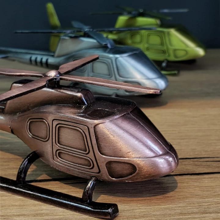BFS Dekoratif Metal Helikopter