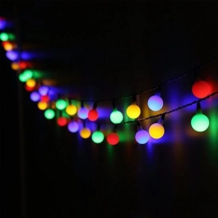 BFS  Dekoratif Minik Top 40 Ledli Dekoratif Dolama Led Işık (RGB)