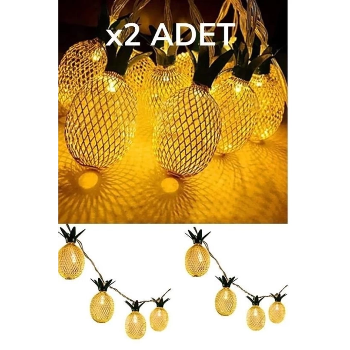 BFS  Dekoratif Pilli Pineapple Ananas Pilli Şerit Led Işık (1 Metre)