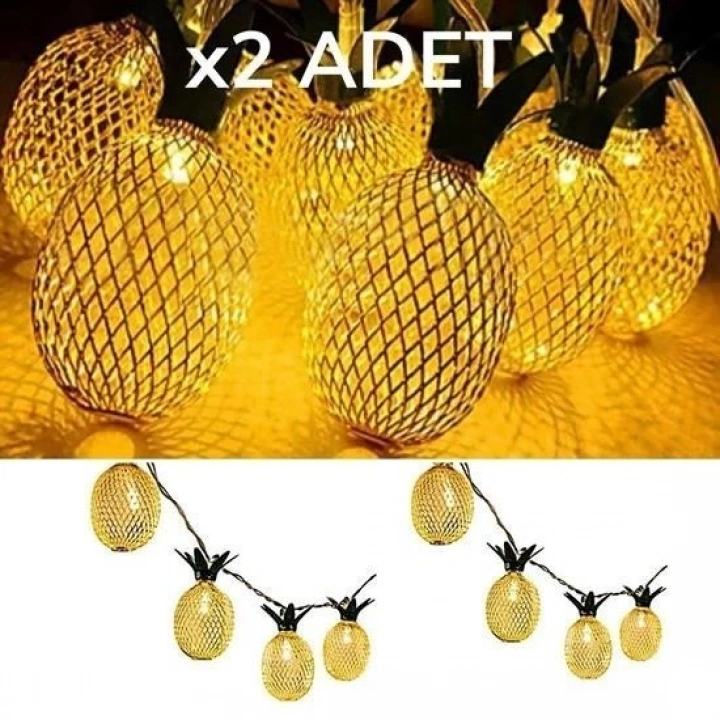 BFS  Dekoratif Pilli Pineapple Ananas Pilli Şerit Led Işık (1 Metre)