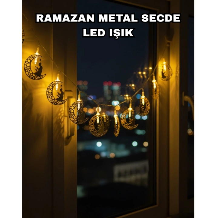 BFS Dekoratif Ramazan Ay Işığı Secde Eden Adam Figürlü