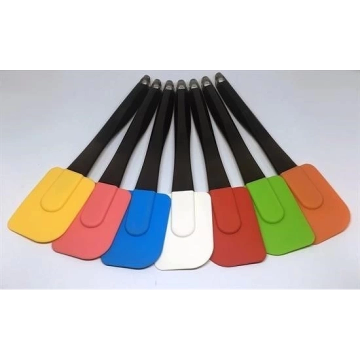 BFS  Dekoratif Renkli Silikon Spatula Pratik Sevimli Spatula Kaşık