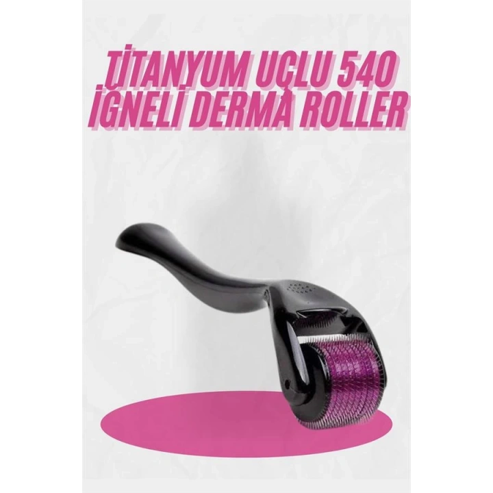 BFS Dermaroller Titanyum 540 Iğneli 1 Mm Saç Kaş Sakal Serum Kullanıma Uygun