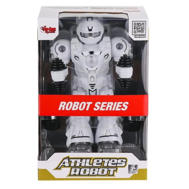 BFS   DF-6026 Işıklı ve Müzikli Hareketli Atletik Sporcu Robot -Vardem Oyuncak