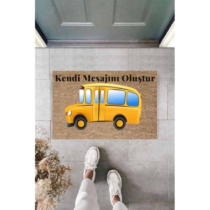 BFS Dijital Baskı Kişiye Özel İç Kapı Dekorasyon Paspas  PS11218