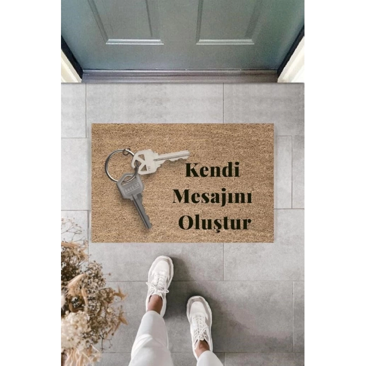 BFS Dijital Baskı Kişiye Özel İç Kapı Dekorasyon Paspas  PS11222