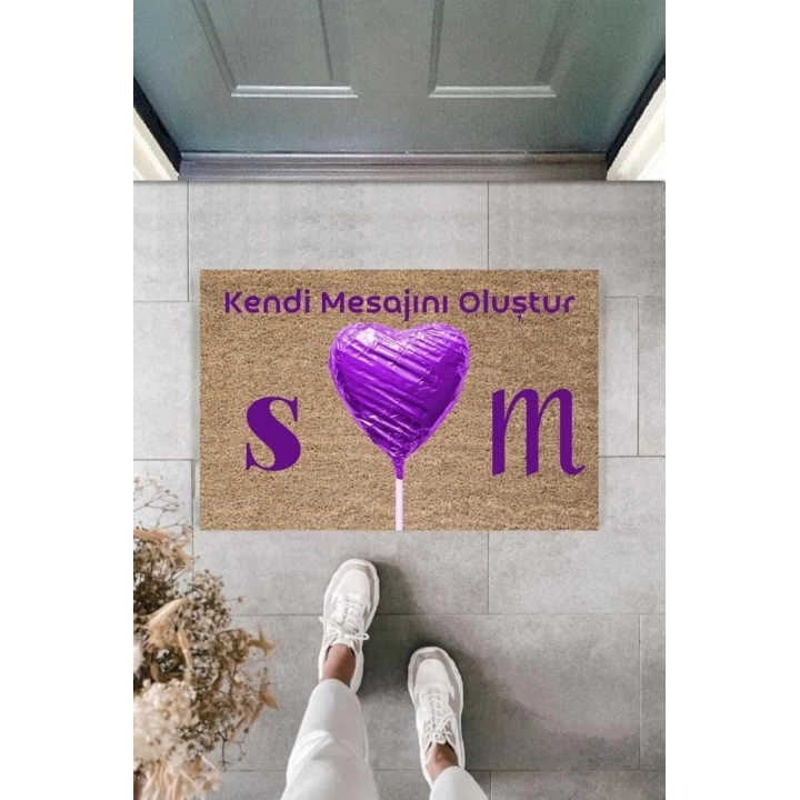 BFS Dijital Baskı Kişiye Özel İç Kapı Dekorasyon Paspas  PS11230