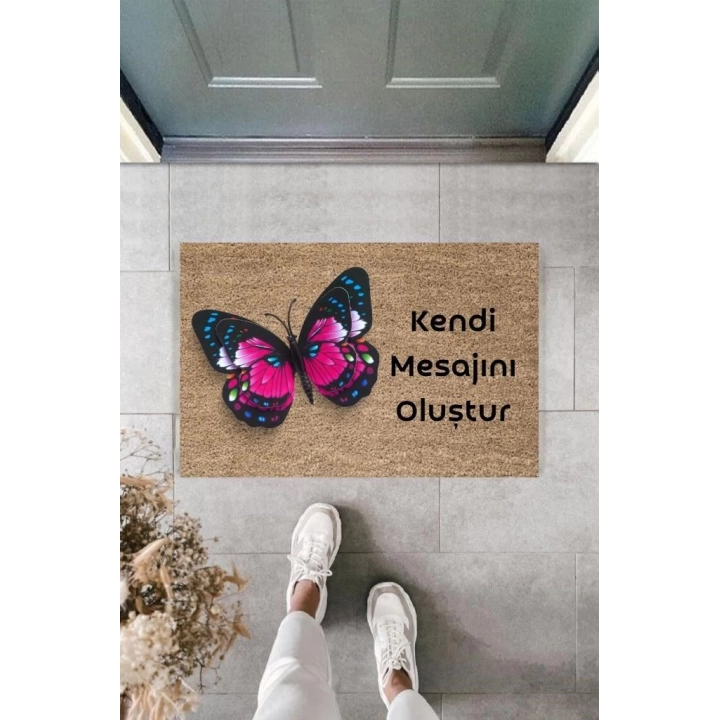 BFS Dijital Baskı Kişiye Özel İç Kapı Dekorasyon Paspas  PS11234