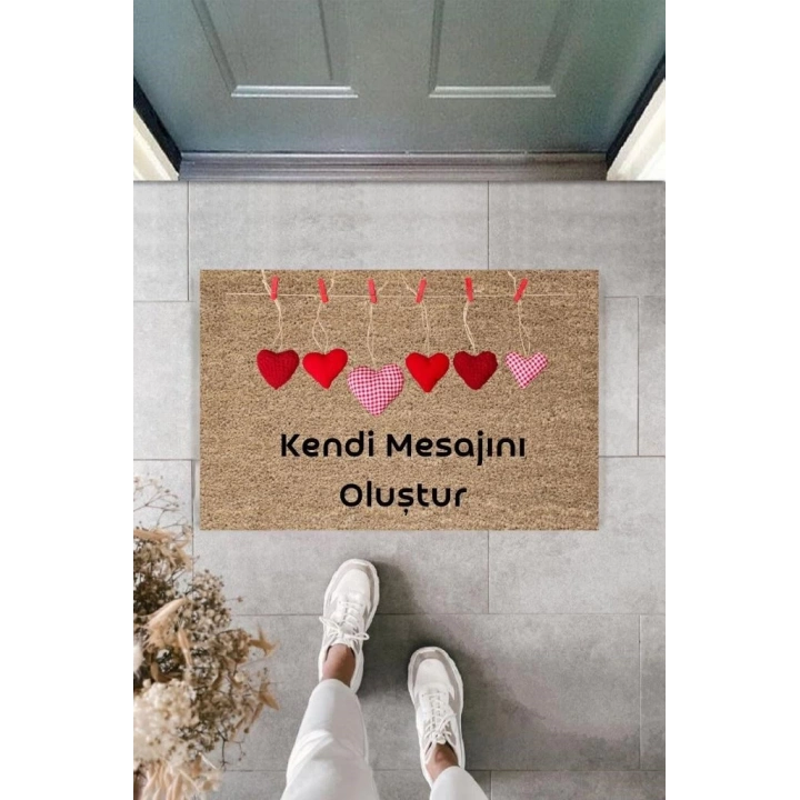 BFS Dijital Baskı Kişiye Özel İç Kapı Dekorasyon Paspas  PS11244