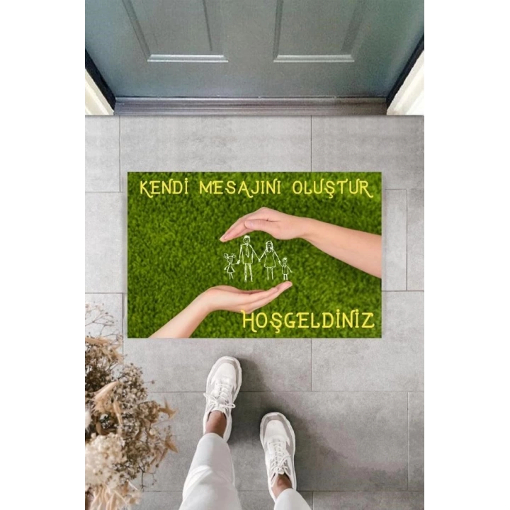 BFS Dijital Baskı Kişiye Özel İç Kapı Dekorasyon Paspas PS11306