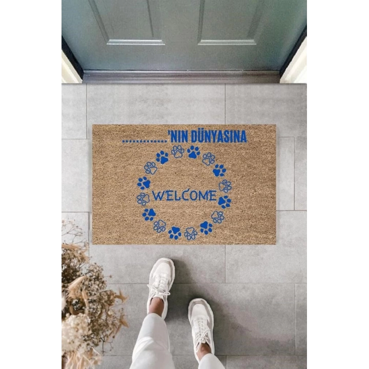 BFS Dijital Baskı Kişiye Özel İç Kapı Dekorasyon Paspas PS11315
