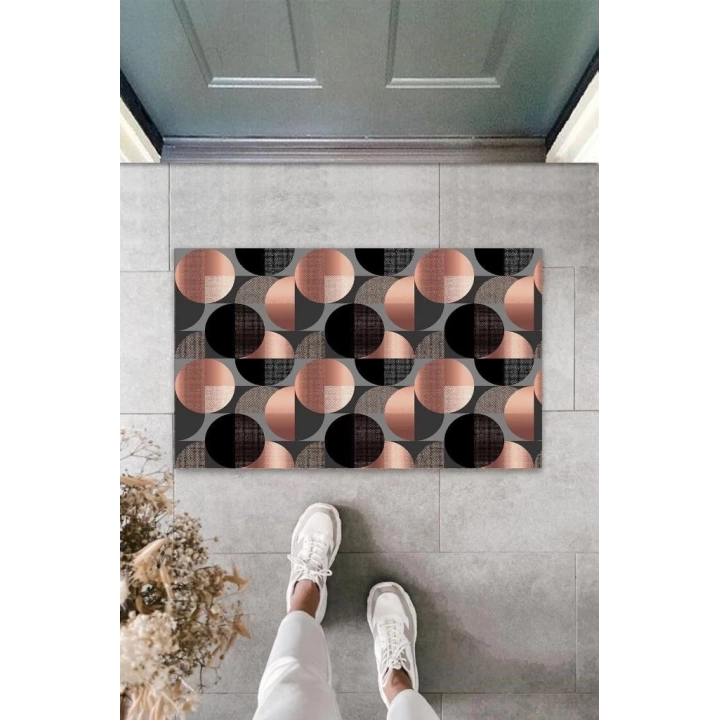 BFS Dijital Baskı Pembe Daire Paspas K-3199