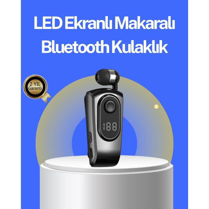 BFS Dijital Ekranlı Bluetooth Kulaklık – Titreşimli Bildirim, 25 Saat Kullanım