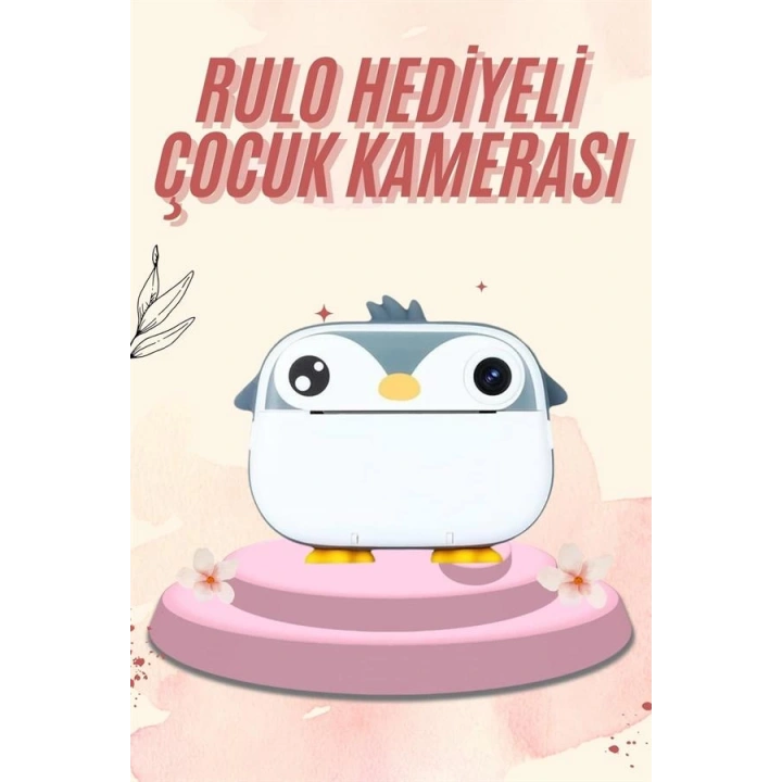 BFS Dijital HD Video Kamera Çocuk Fotoğraf Makinesi  Anlık Termal Rulo