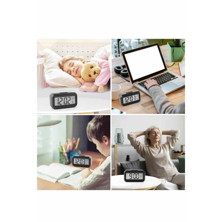BFS Dijital Işıklı Alarmlı Çalışma Masası Ekran Pilli Çalar Saat