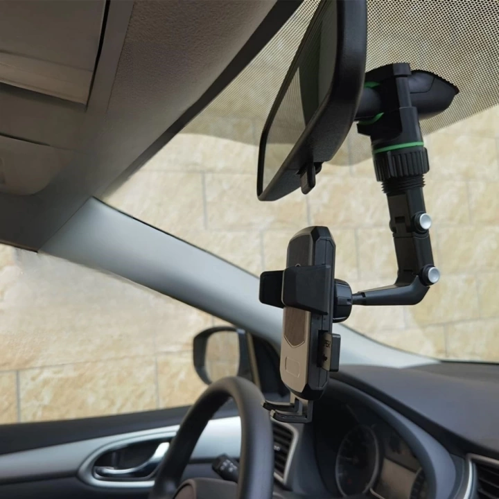 BFS  Dikiz Aynasına Takılabilen Eklemli Telefon Tutucu Aparat