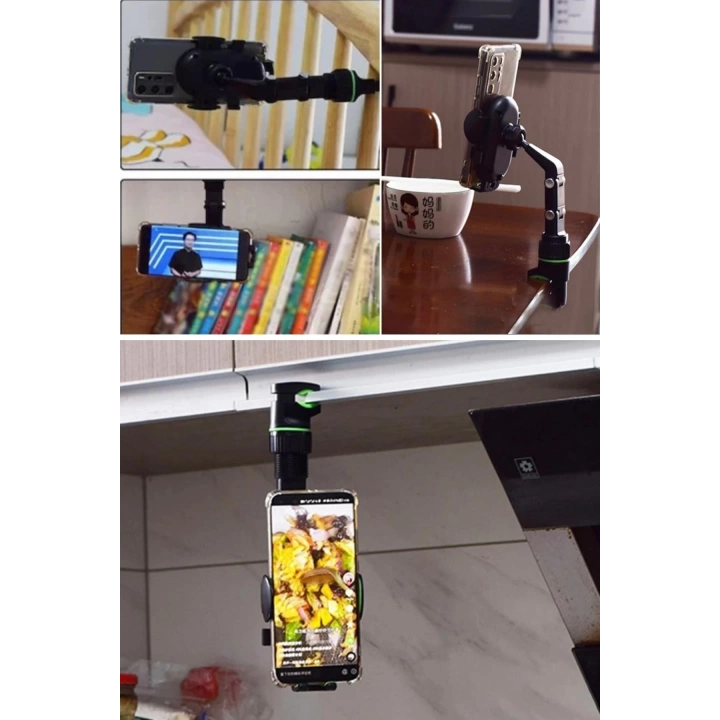 BFS  Dikiz Aynasına Takılabilen Eklemli Telefon Tutucu Aparat