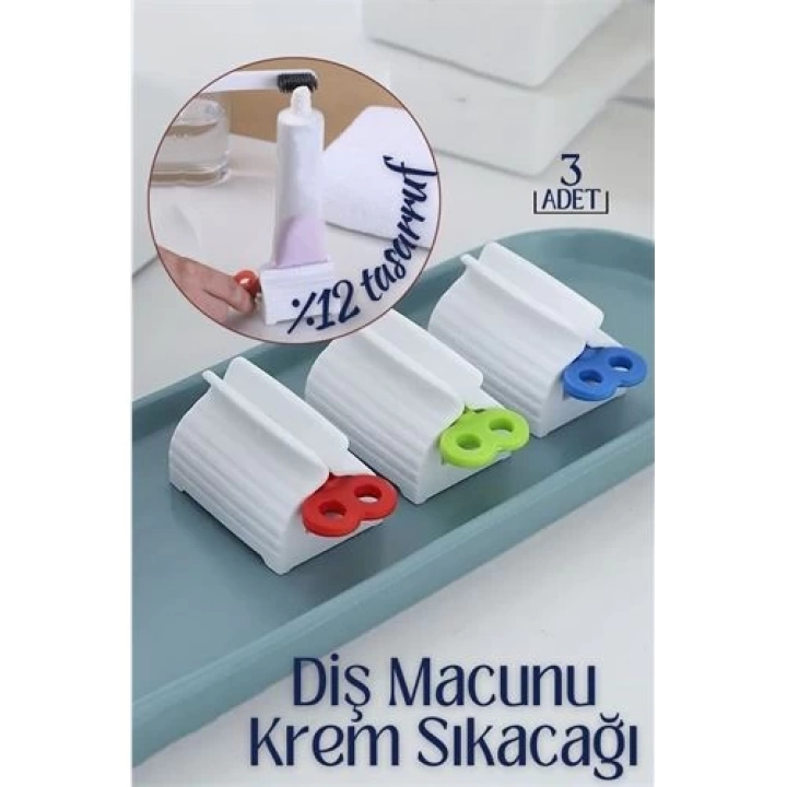 BFS  Diş Macunu Krem Sıkacağı 3 lü Set Tuppo Design