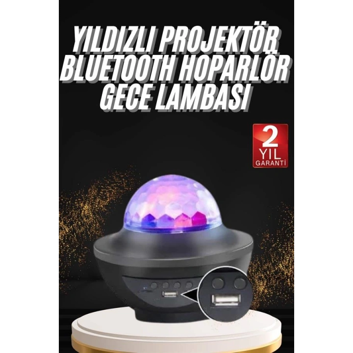 BFS Dönen Işıklı Disko Topu Projektör Müzik Çalarlı Disco Speaker
