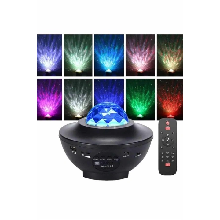 BFS Dönen Işıklı Disko Topu Projektör Müzik Çalarlı Disco Speaker